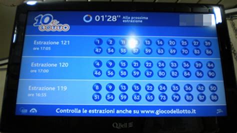 Estrazioni 10 e lotto ogni 5 minuti di oggi .